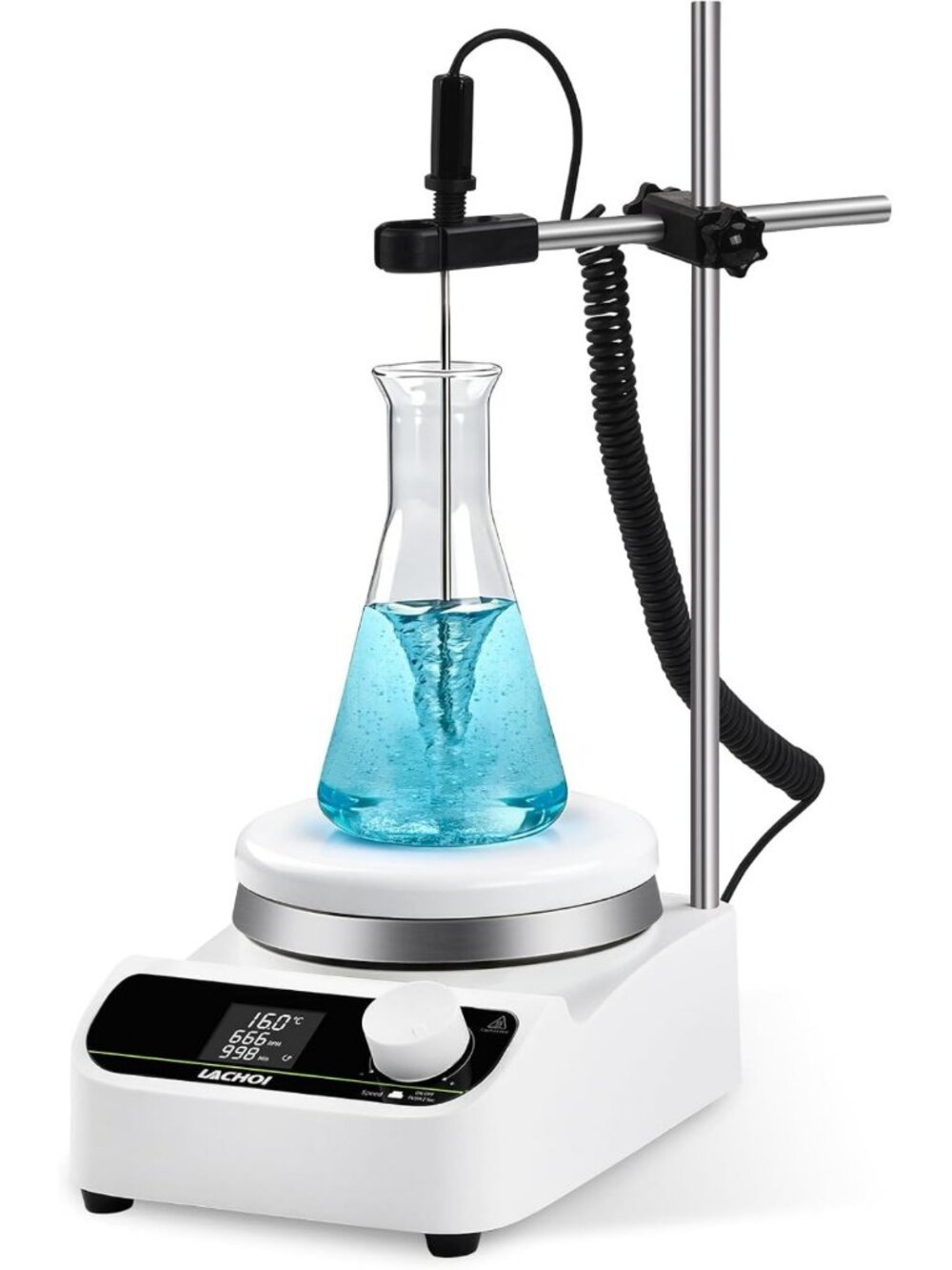 Lab Hot Plate Stirrer Magnetic Stirrer LCD 280℃ 5L 5.3in Stir Plate